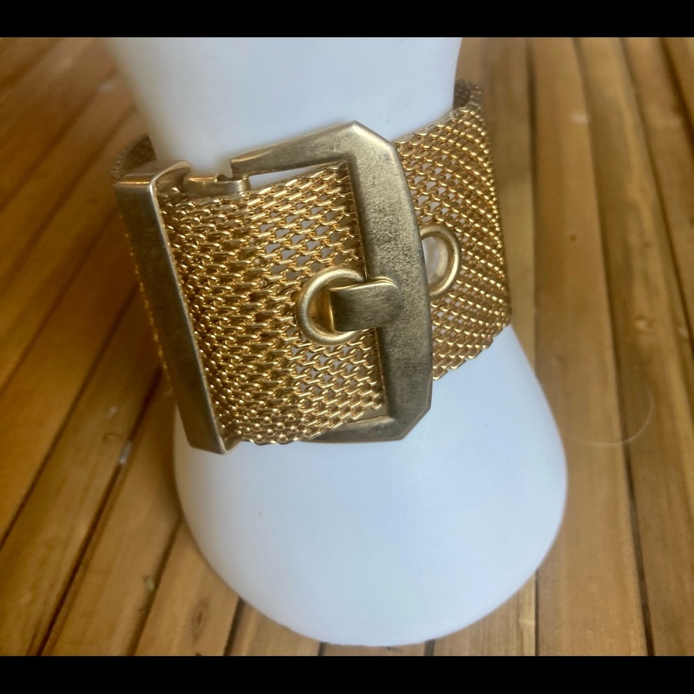 Classic Gold Mesh Belt Bracelet